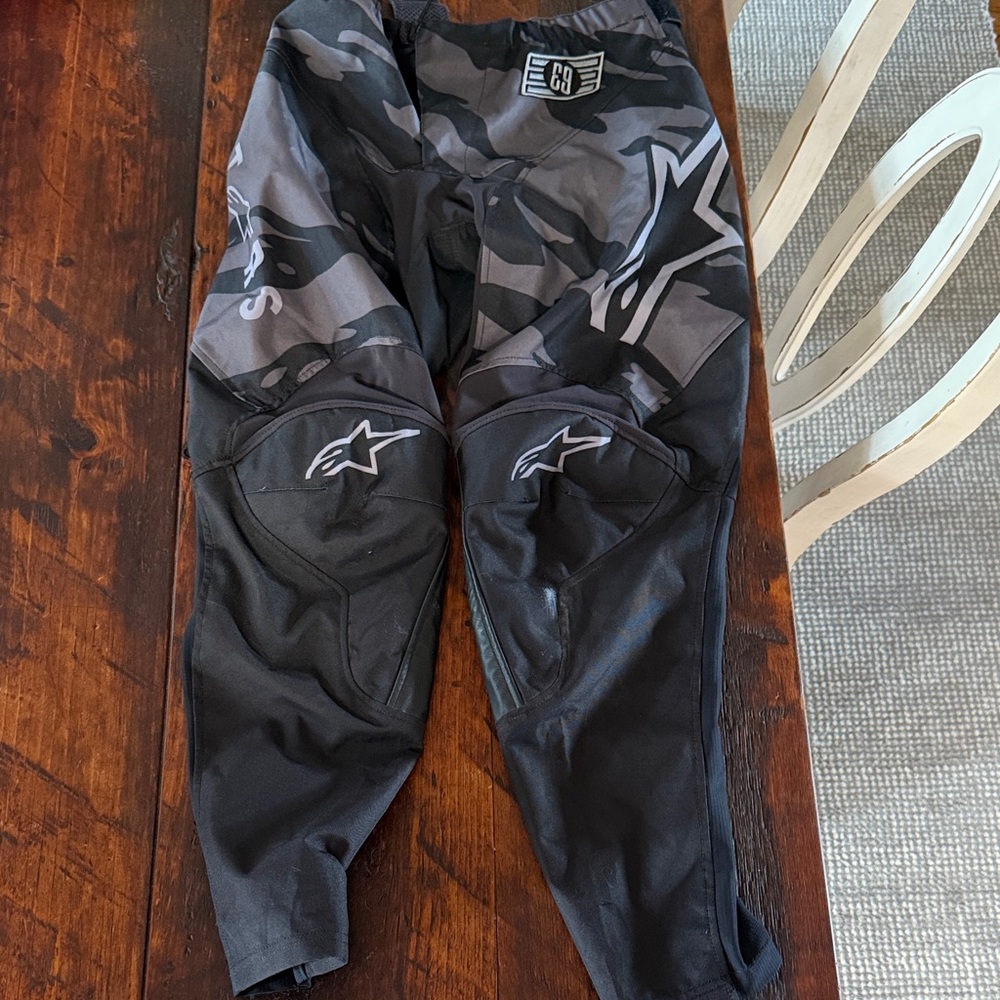 Alpinestars Black and Gray motocross Pants